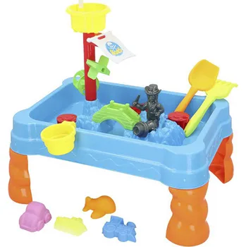 vodní stůl Velký hrací stůl na písek a vodu 58,8 x 53 x 39 cm piráti