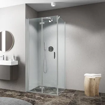 Roth CI 2CL+CI FXG Obdélníkový sprchový kout 90x100 cm, skládací, Brillant / Transparentní, CI 2CL/900+CI FXG/1000