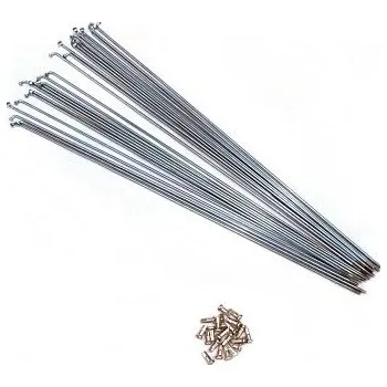 Dráty - 2,3 x 237mm nerez - sada 38ks s niply