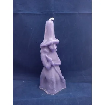 Svíčka Svíčka figurální Čarodějnice fialová