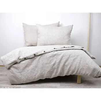 Povlečení Snový svět Oatmeal lněné povlečení s kokosovými knoflíky, 100% LEN Rozměr polštáře: Polštář 50x70 cm