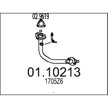 Výfuková trubka Výfuková trubka MTS 01.10213
