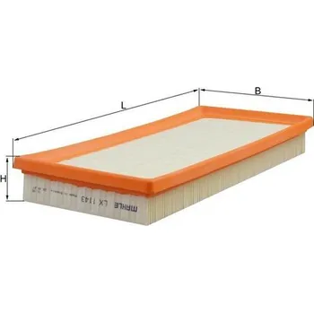 Filtr do auta Vzduchový filtr MAHLE LX 1143