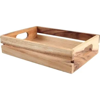 Úložný box Bedýnka dřevěná ke stojanu 226619029 30 × 21 × 7 cm