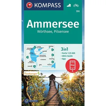 KOMPASS Wanderkarte 791 Ammersee, Wörthsee, Pilsensee 1:25000 - KOMPASS-Karten GmbH