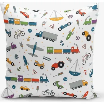 Povlak na polštářek Dětský povlak na polštář Child Vehicles - Minimalist Cushion Covers ID_1467516