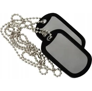 Vojenské psí známky MILTEC ID známky US Dog Tags stříbrné kompletní