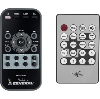 Dálkový ovladač SOUNDMASTER IR3000DAB - dálkový ovladač duplikát