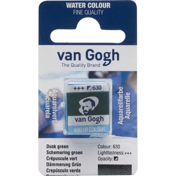 Vodová barva Akvarelová barva v půlpánvičce Van Gogh - 630 Dusk Green