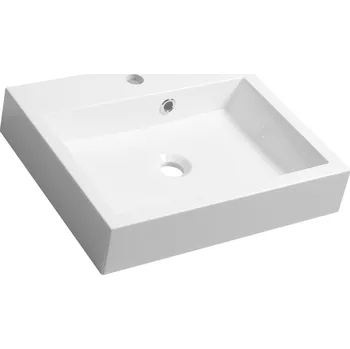 ORINOKO umyvadlo, litý mramor, 50x42cm, bílá OR050