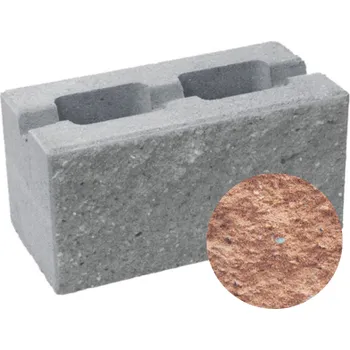 Zahradní obrubník Tvárnice CS-BETON CSBlok jednostranně štípaná s prořezem 40x20x20 cm javor