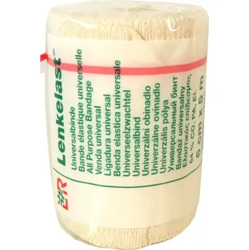 Zdravotnický materiál Lenkelast obinadlo elastické střední tah 6cm x 5m/1 ks