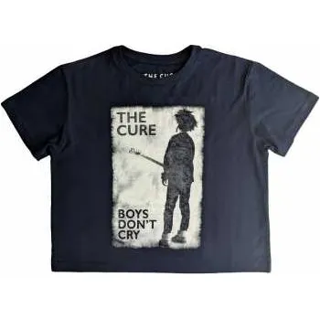 Merch The Cure: The Cure Ladies Crop Top: Boys Don't Cry B&w (large) L