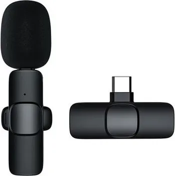 Mikrofon Bezdrátový kondenzátorový klopový mikrofon, USB-C