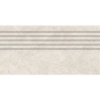 Stavební materiál Aulla grey str - schodovka rektifikovaná 29,6x59,8 šedá 6005271