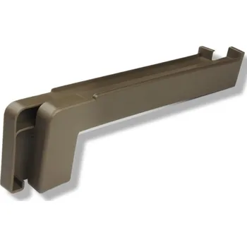 Parapet Koncovky z plastu 260 / 25 mm - světlý bronz / pár (1 levá + 1 pravá)