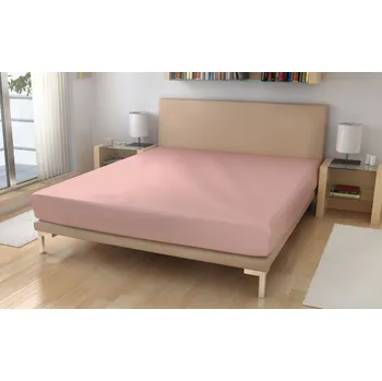 Prostěradlo Polášek Holešov Froté prostěradlo č.68 starorůžová 85% bavlna + 15% polyamid Růžová 90x200 15 - 18 cm