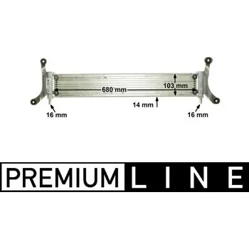 Motor automobilu Chladič nízké teploty, chladič plnicího vzduchu MAHLE CIR 6 000P