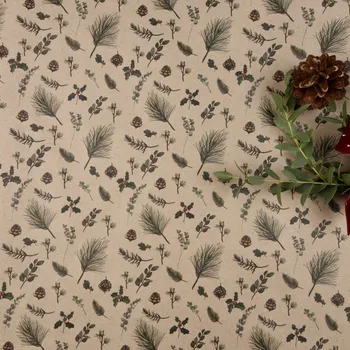 Vánoční dekorace Be Nice V Jehličí vánoční balicí papír - hnědý - 5 ks