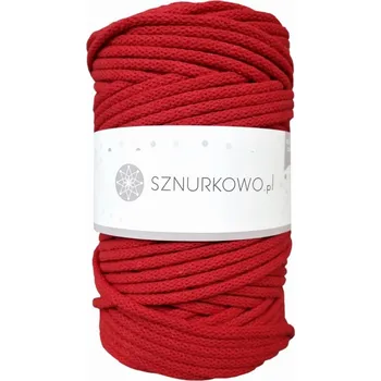 Příze Sznurkowo šňůry 5 mm - červená