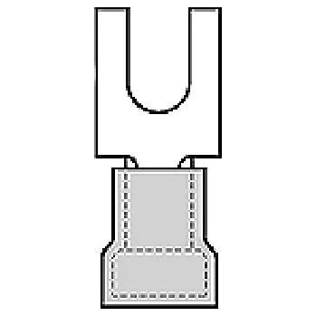 Kabelové oko Molex 191390018 vidlicové kabelové oko vč. lisované objímky 0.25 mm² 1.5 mm² 1 ks Bag