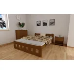 Zvýšená postel z masivu Nika 160x200 cm dub + rošt ZDARMA