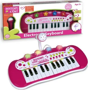 Hudební nástroj pro děti BONTEMPI 12 2971 elektronické klávesy s mikrofonem a světelnou show