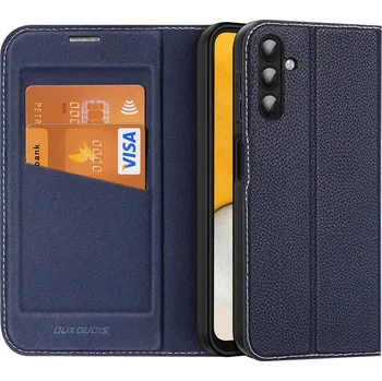 Pouzdro na mobilní telefon Dux Ducis Skin X2 luxusní flipové pouzdro na Samsung Galaxy A14 / A14 5G - modré