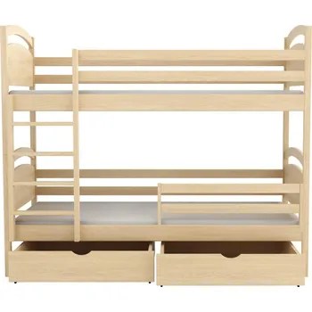 Postel Nabytek-dreveny.cz WOOD 6 patrová postel 90x200 cm masiv Barva postele: Přírodní provedení