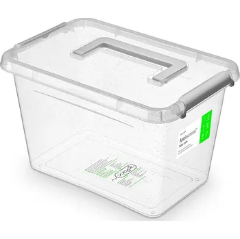 Dóza na potraviny Orplast Box antibakteriální 6,5 l, 29x20x18cm, rukojeť,transp.plast