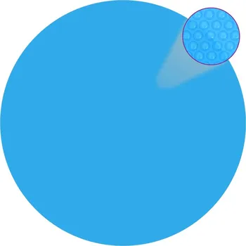 Plovoucí kulatý solární PE kryt na bazén modrý 455 cm