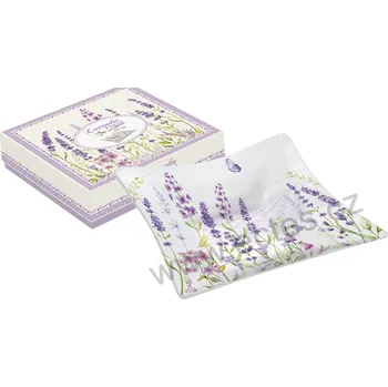 Easy Life LAVENDER FIELD čtveratá skleněná miska levandulová louka s motýlkem