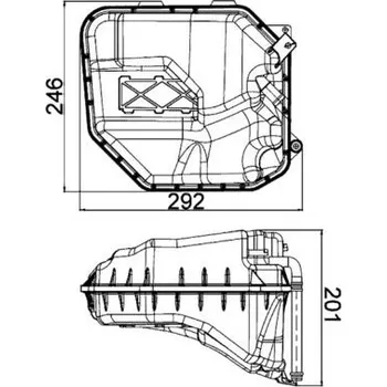 Chladič motoru Vyrovnávací nádoba, chladivo MAHLE CRT 9 000S