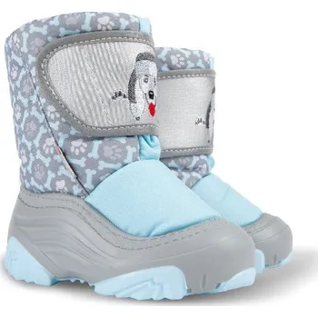 Dívčí sněhule Dětská zimní sněhule DEMAR Doggy 2 Light 4026 NB modrá Velikost 26-27