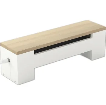 Radiátor Lavičkový konvektor KORALINE Optimal LDO V 450 x D 1200 x H 315 mm bílý s bukovou deskou