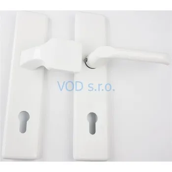 Dveřní kování Dieckmann Koule/klika JUNO bílá RAL9016 / 8mm, PZ 92/ pro tloušťku 79-85 mm