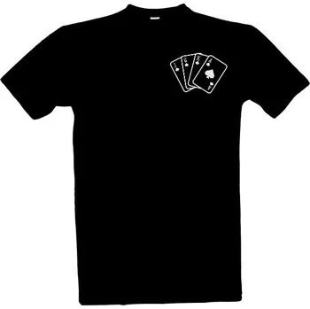 Tričko s potiskem Triko karty poker pánské