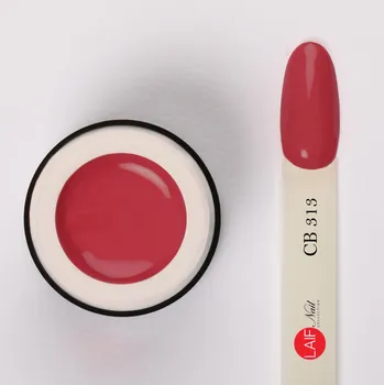 Umělé nehty Laif Barevný UV/LED gel červený CB 313 Follow Me 6ml