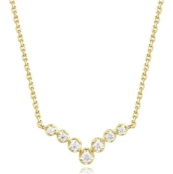 Náhrdelník Zlatý náhrdelník AURINO se zirkony N27754FCZZ4Y-1