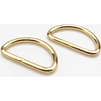 Pro Háčkování Polokroužek 38x20 mm zlatý