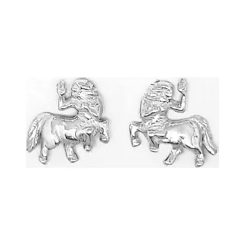 Náušnice Stříbrné náušnice Kentaur na šroubek - NŠ 462