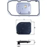 Hydraulický filtr, automatická převodovka MAHLE HX 158D1