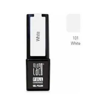 Umělé nehty GlamLac Gel lak bílý - 101 White 6 ml
