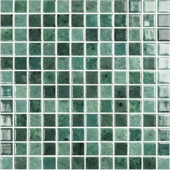 Obklad Vidrepur Nature Bali, mozaika, zelená, lesklá, 31,5 x 31,5 x 0,45 cm (kostičky 2,5 x 2,5 cm)