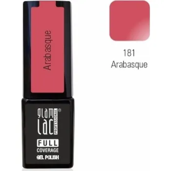Umělé nehty GlamLac Gel lak růžový - 181 Arabasque 6 ml
