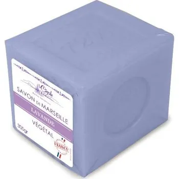 Mýdlo La Cigale - Marseillské mýdlo - "Cube" - Levandule 300 g ( Čistě rostlinné marseillské mýdlo vyrobené ve Francii tradičním postupem.)