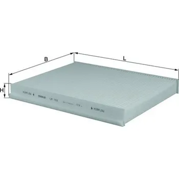 Ventilátor topení a klimatizace Filtr, vzduch v interiéru MAHLE LA 153