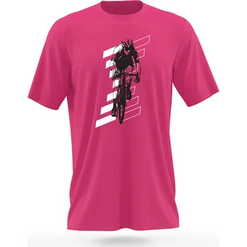 Pánské tričko NU. BY HOLOKOLO Cyklistické triko s krátkým rukávem - GIRO II - růžová S