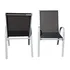Rauman Romero zahradní židle 4 ks černá/šedá