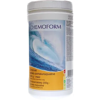 Bazénová chemie Chlorové tablety Maxi do bazénu - pomalurozpustné 1kg, 200g tablety CHEMOFORM